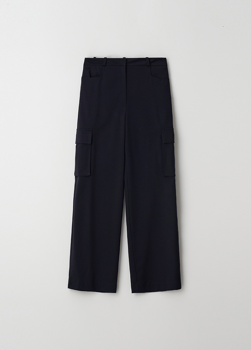Wool  Cargo Pants (Navy)