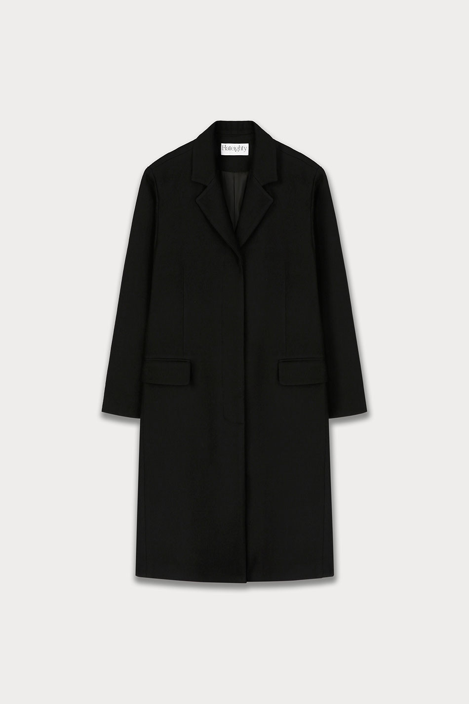 Chesterfield Wool Coat (Black)