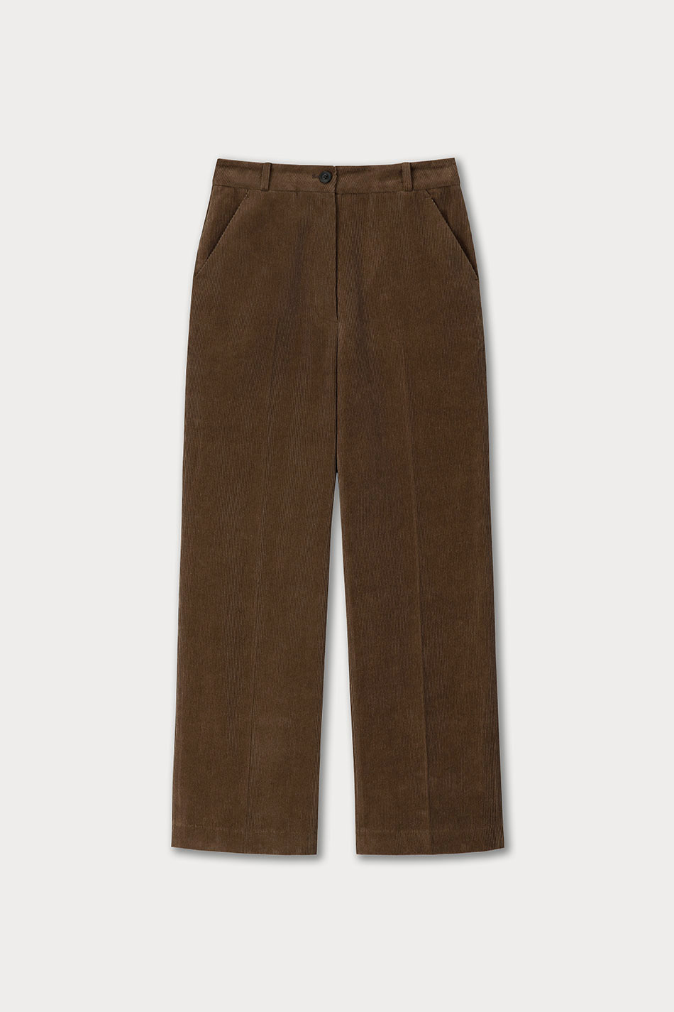 4th / Pintuck Corduroy Pants (Brown)(40% off)
