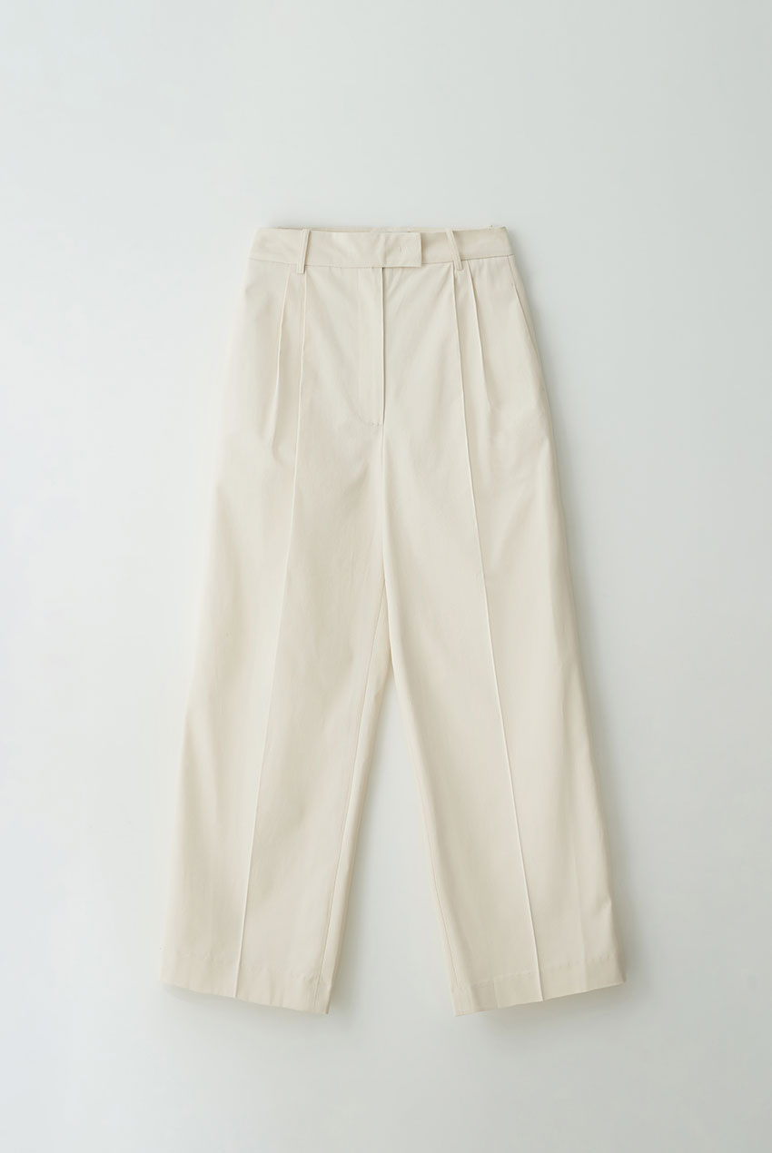 2nd/ Pleats Cotton Trousers (Ivory)