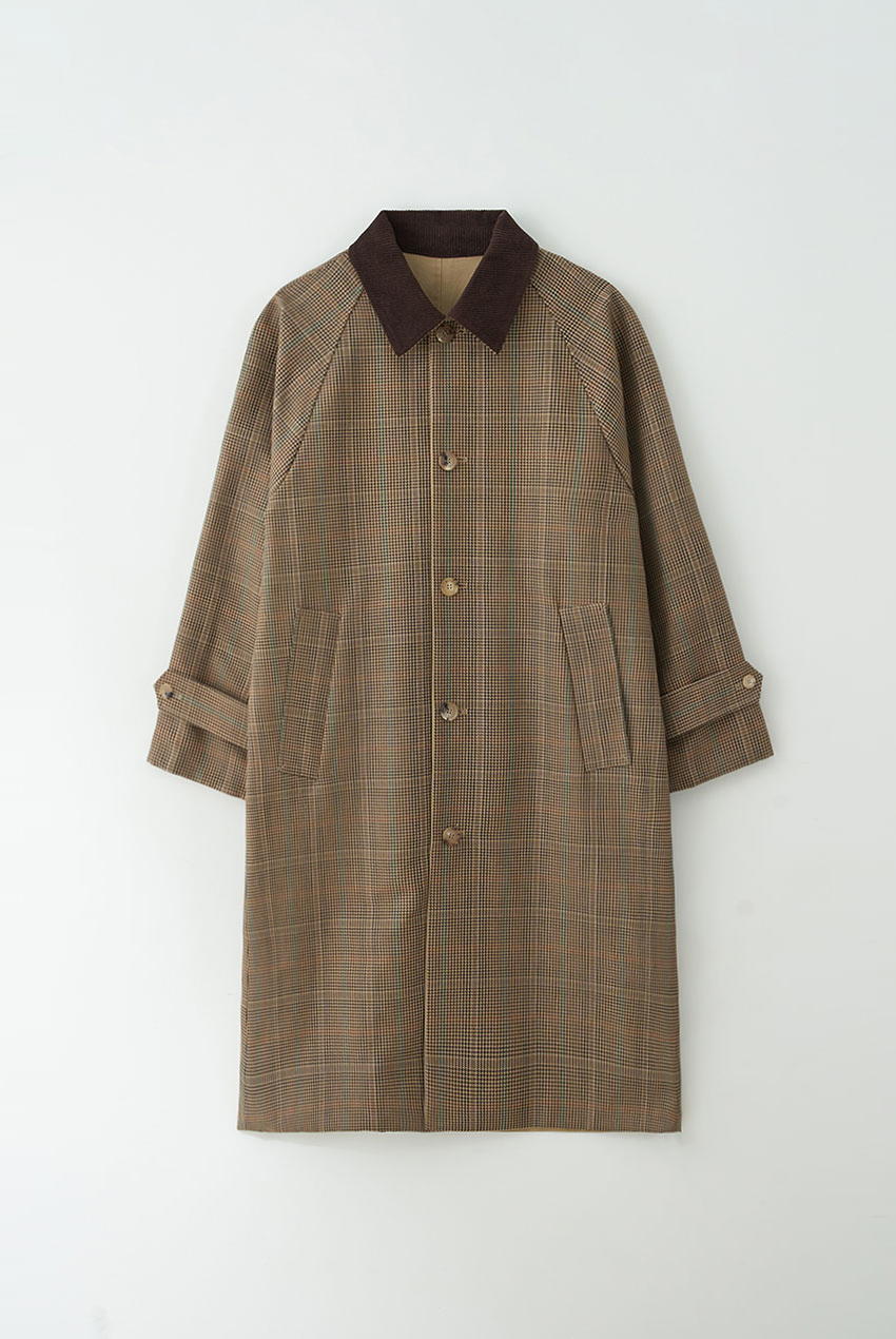 4th/ Reversible Check Trench (Beige)