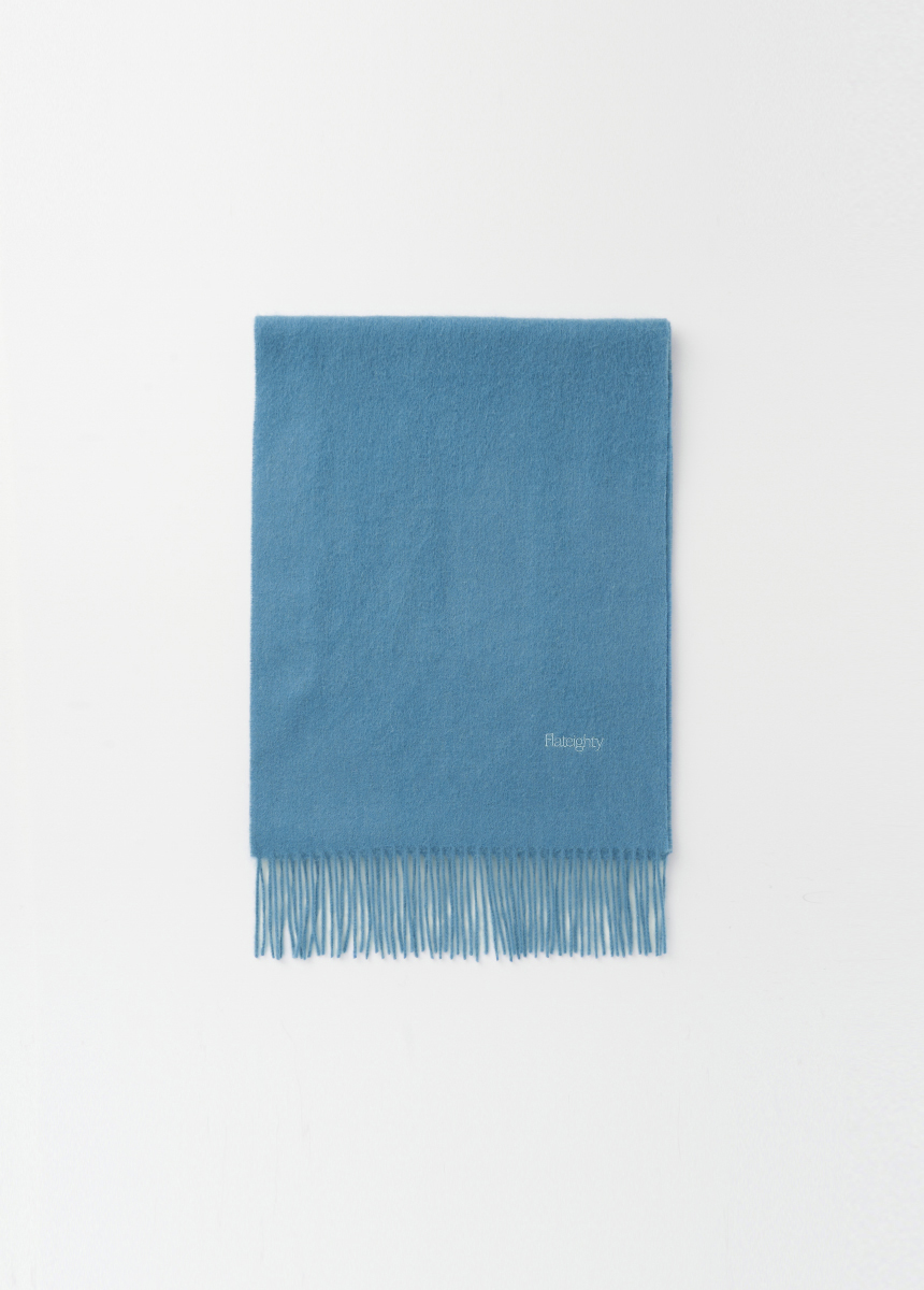 2nd/ Soft Wool Muffler (Light Blue)